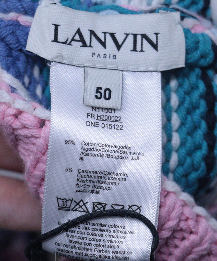 Lanvin Multicolor Knit Pom Pom Hat 4