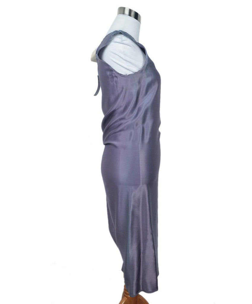 Lanvin Purple & Blue Satin Dress 1