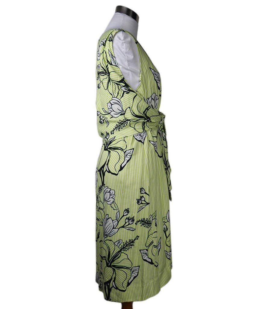 Lela Rose Green & Black Viscose Dress 1