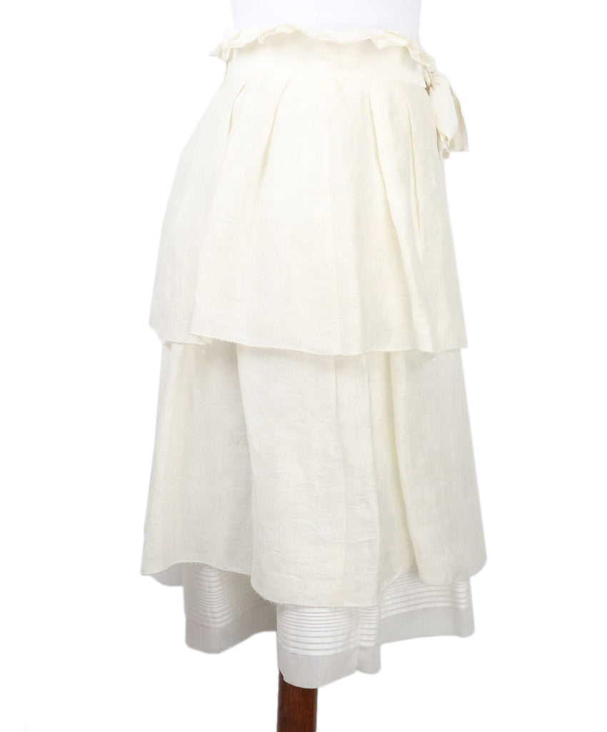 Les Copains Ivory Cotton Skirt 1