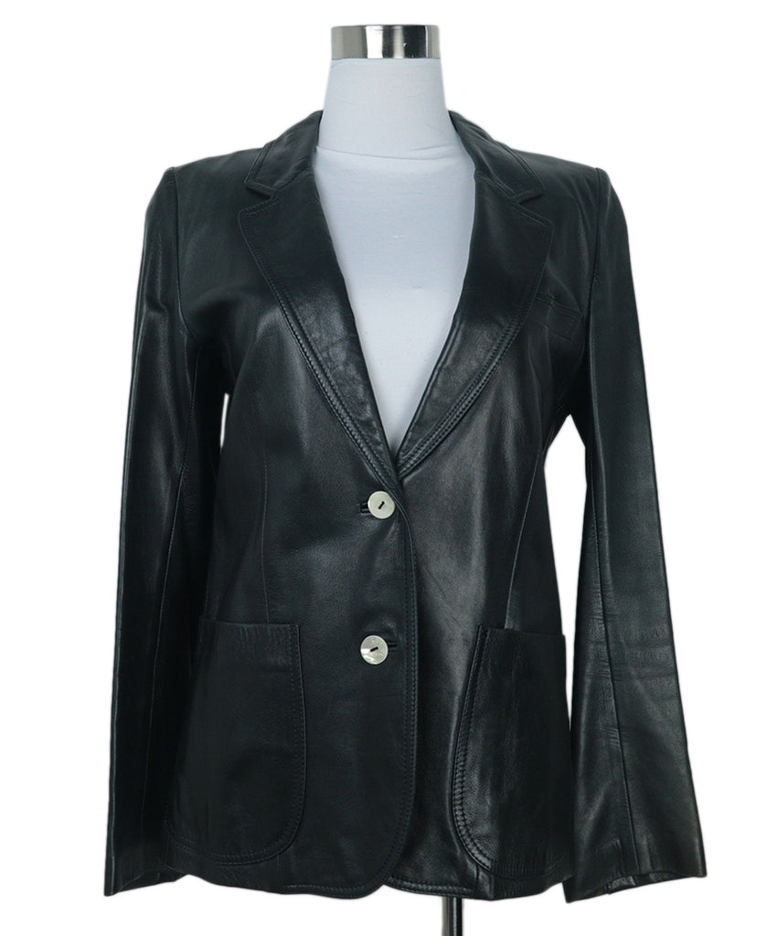 Loewe Black Leather Jacket 