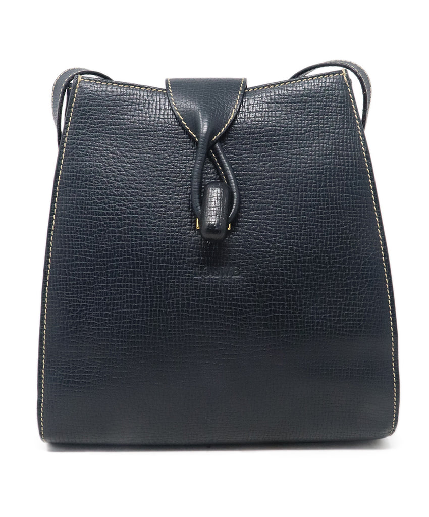 Loewe Navy Leather Shoulder Bag 