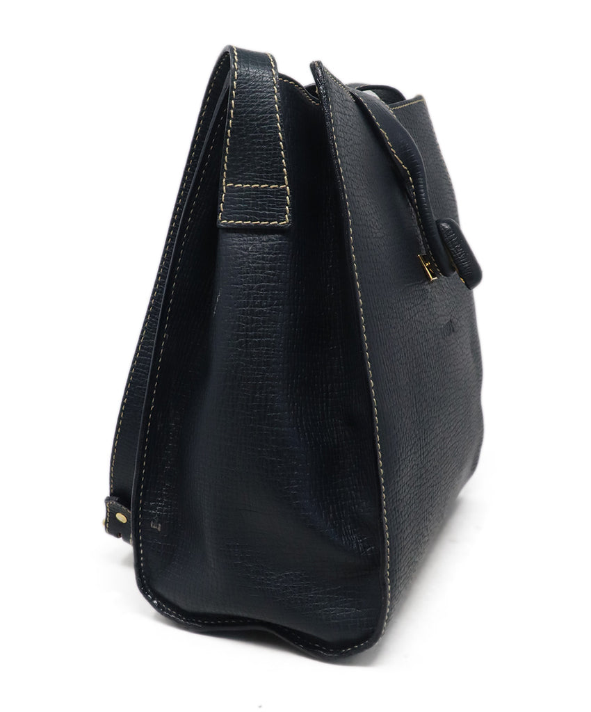 Loewe Navy Leather Shoulder Bag 1