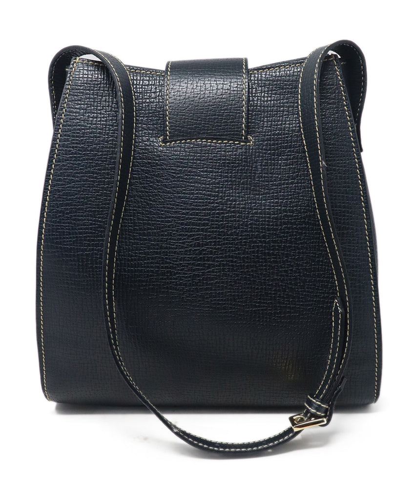 Loewe Navy Leather Shoulder Bag 2