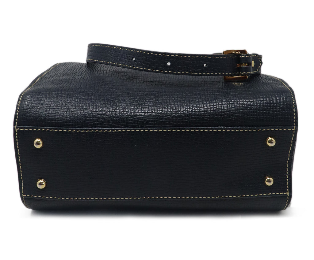 Loewe Navy Leather Shoulder Bag 3