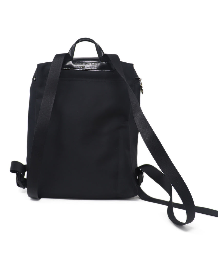 Longchamp Black Nylon Backpack 2