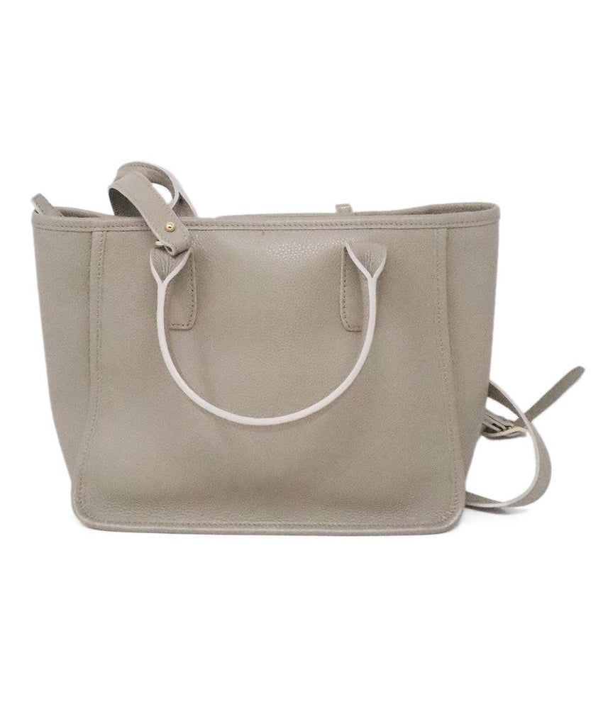 Longchamp Neutral  Leather Handbag 1