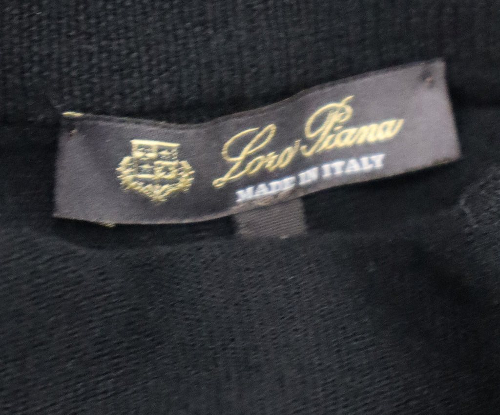 Loro Piana Black Cashmere Sweater 3