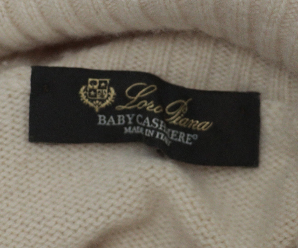 Loro Piana Ivory Cashmere Turtleneck 3