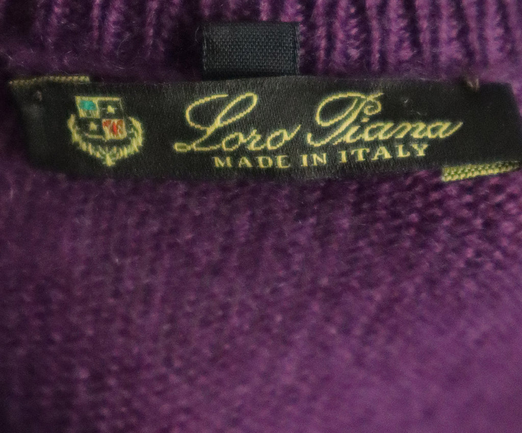 Loro Piana Purple Cashmere Sweater 3