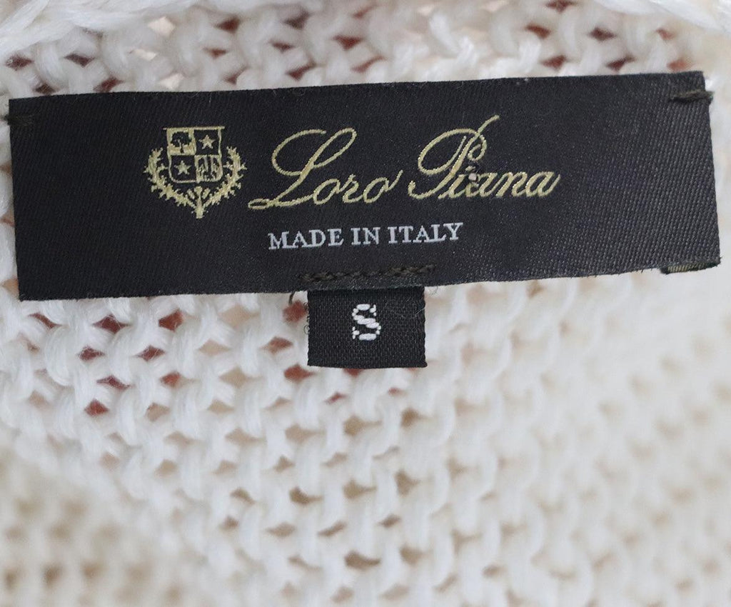 Loro Piana White Knit Sweater 3