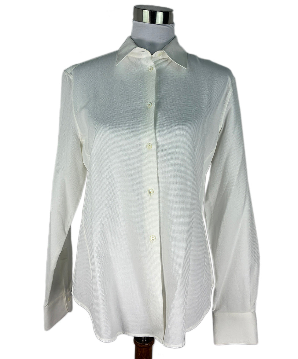 Loro Piana White Cotton Waffle Longsleeve Shirt Sz 10 l Michael's Luxury Consignment – Michael's Consignment NYC Loro Piana White Cotton Waffle Longsleeve Shirt Sz 10 l Michael's Luxury Consignment – Michael's Consignment NYC
