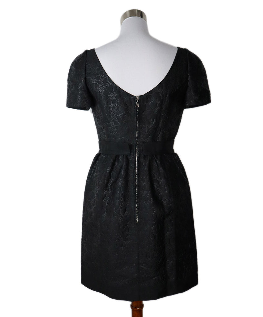 Louis Vuitton Black Brocade Silk Dress 2