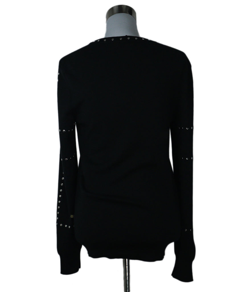 Louis Vuitton Black Studded Cashmere Sweater 2