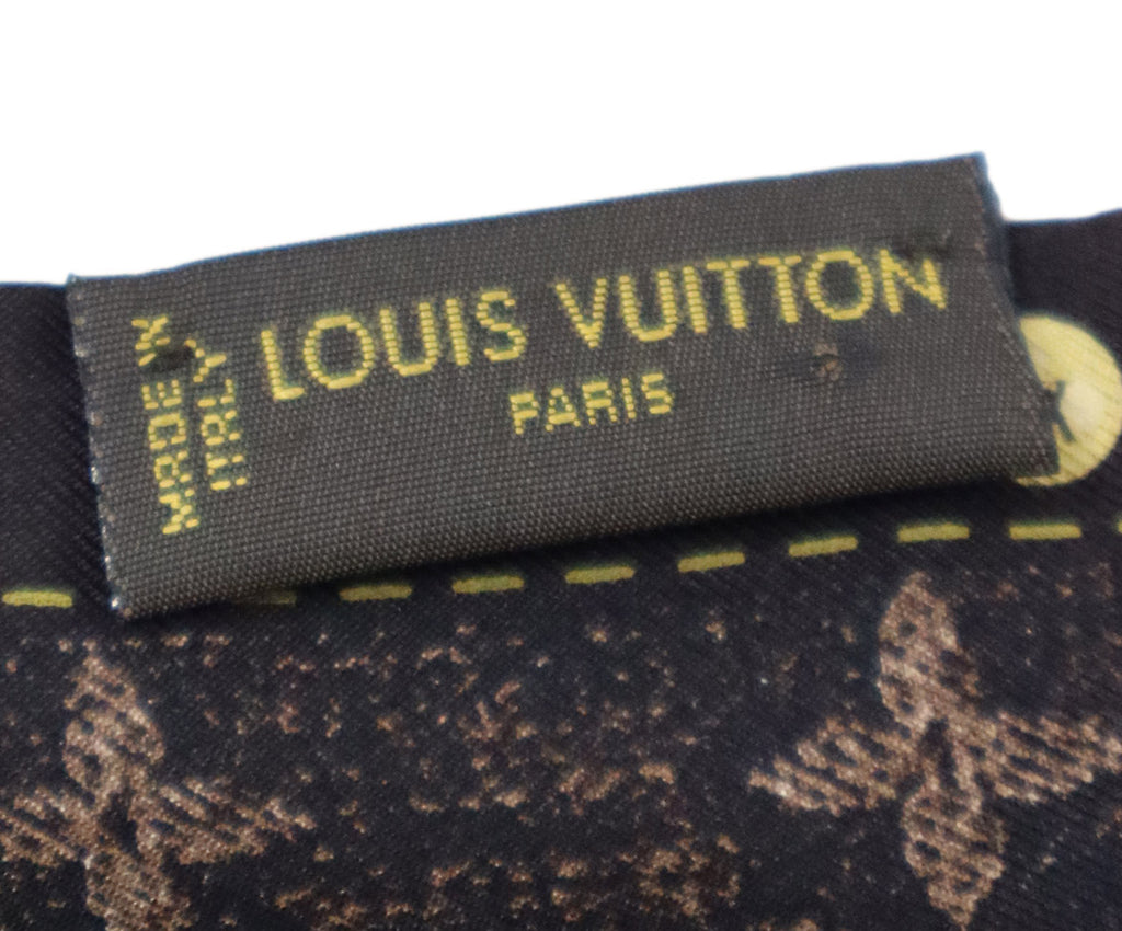 Louis Vuitton Brown Monogram Silk Twilly 3