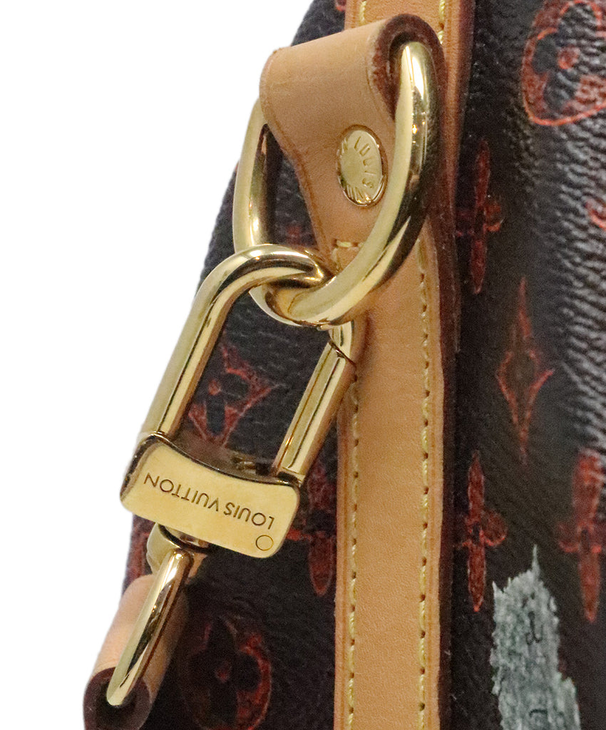 Louis Vuitton Brown & Orange Catogram Speedy Bandouliere Satchel 11