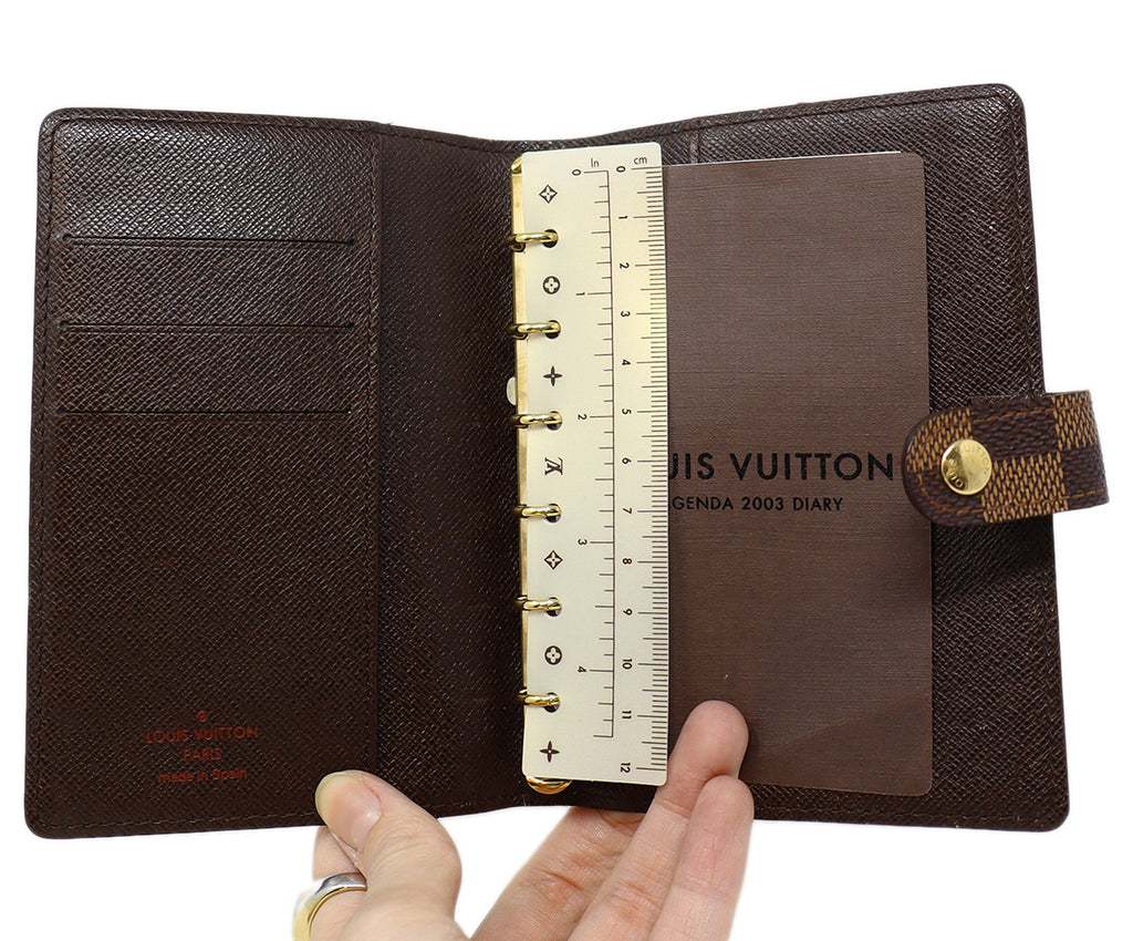 Louis Vuitton Brown Damier Small Agenda 5