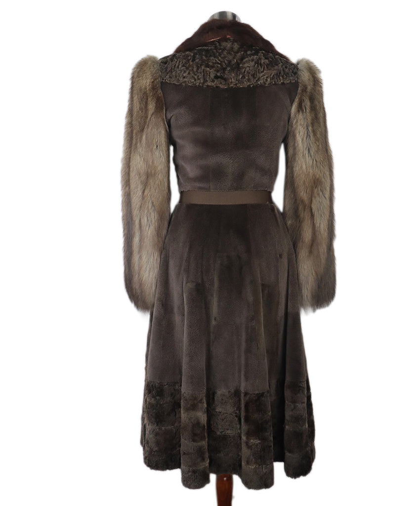 Louis Vuitton Vintage Brown Fur Coat 2