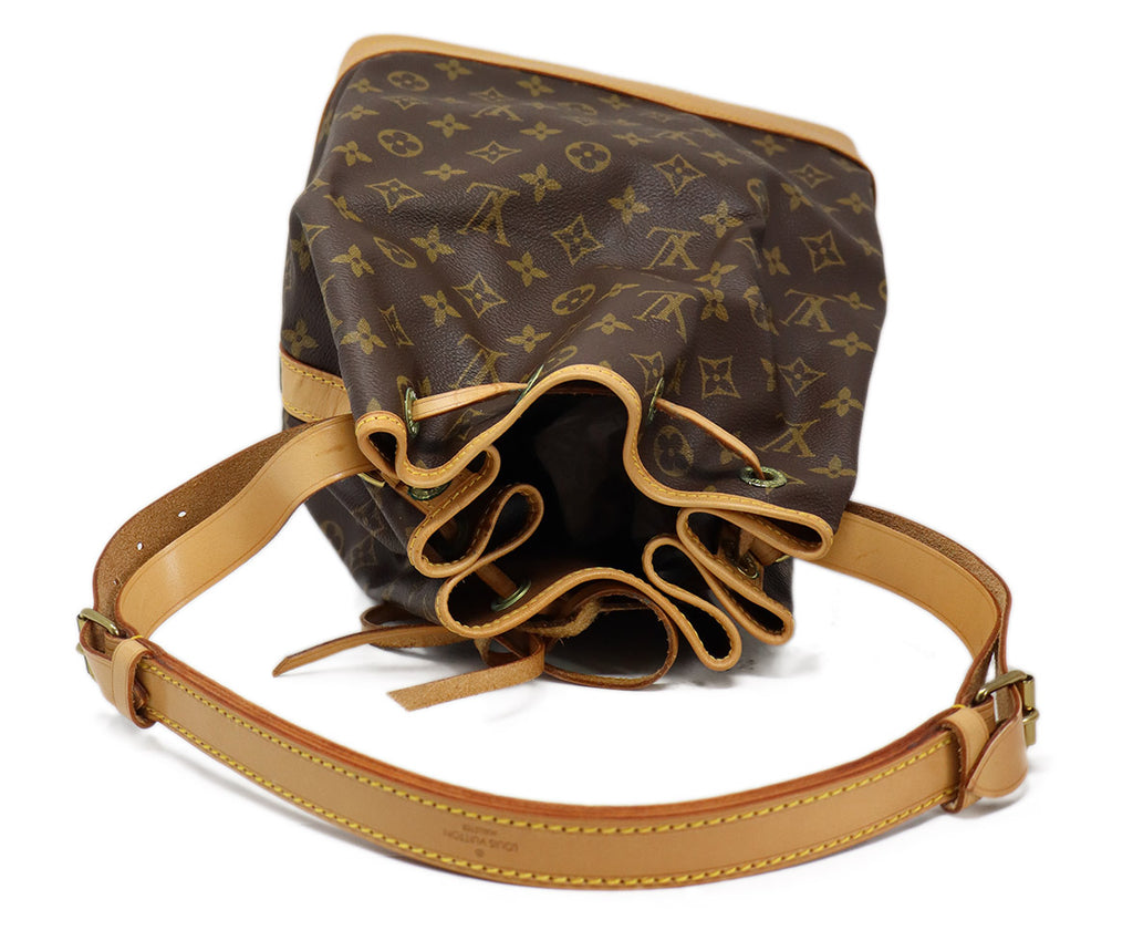 Louis Vuitton Brown Leather Monogram Handbag 5