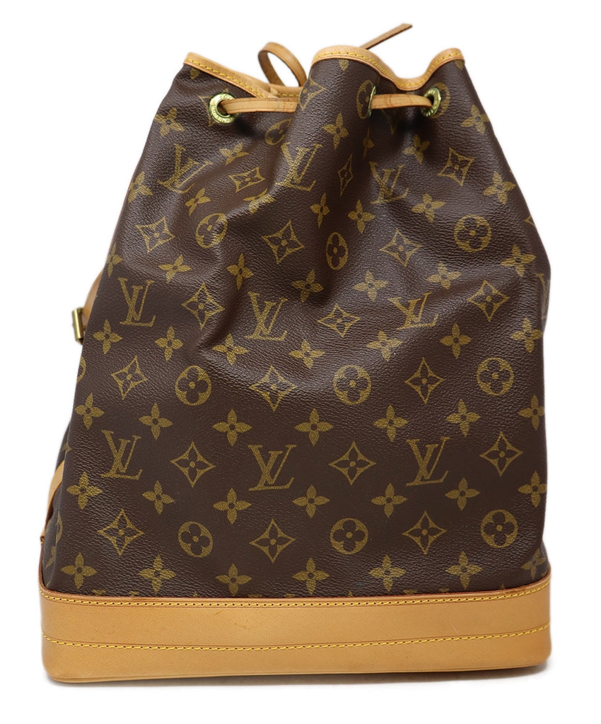 Louis Vuitton Brown Leather Monogram Handbag 3