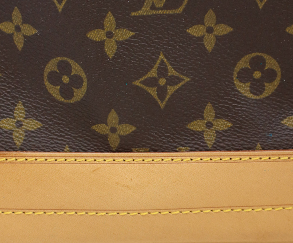 Louis Vuitton Brown Leather Monogram Handbag 7