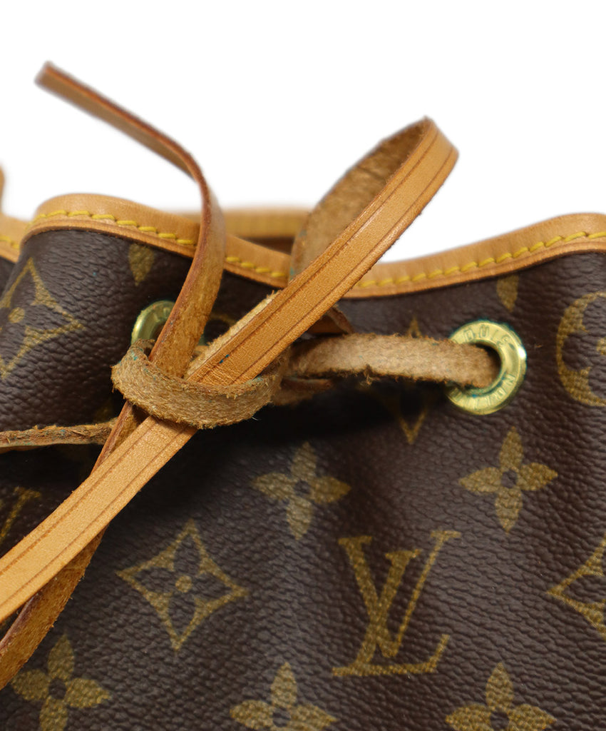 Louis Vuitton Brown Leather Monogram Handbag 11