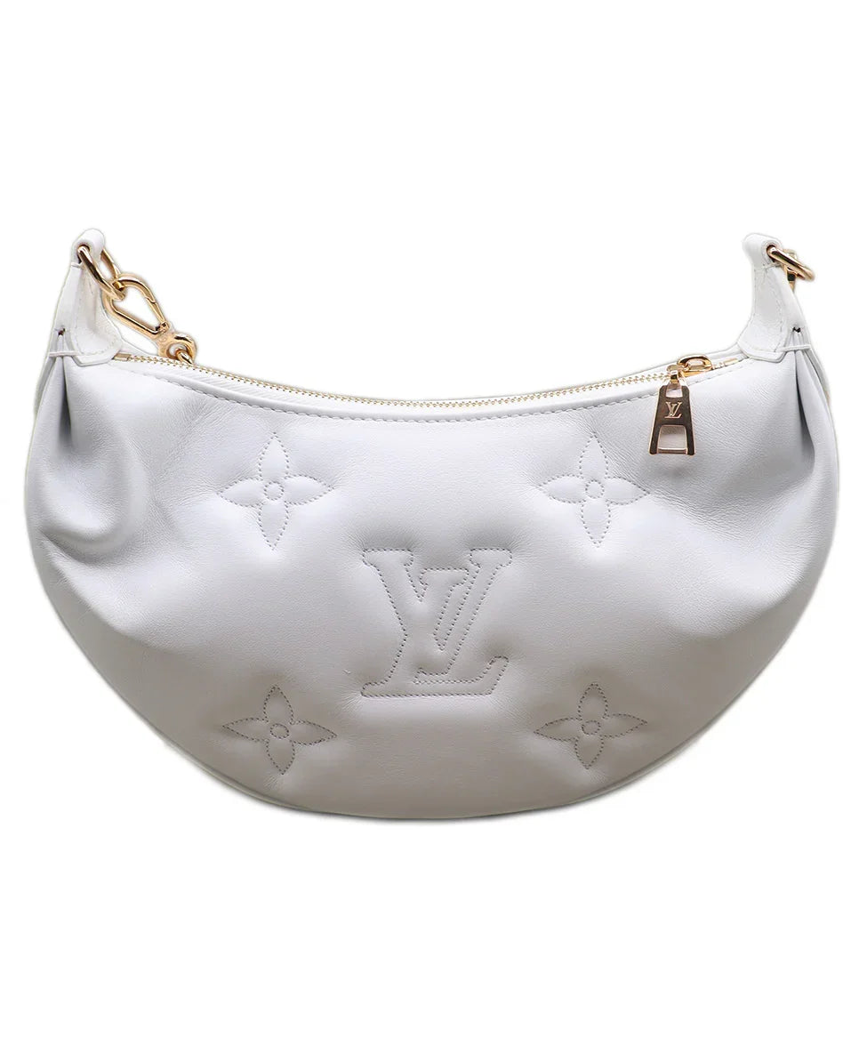 Louis Vuitton White Over the Moon Hobo Leather Handbag l Michael's