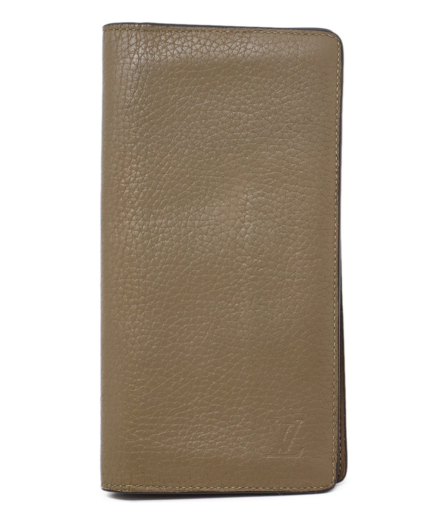 Louis Vuitton Taupe Leather Wallet 