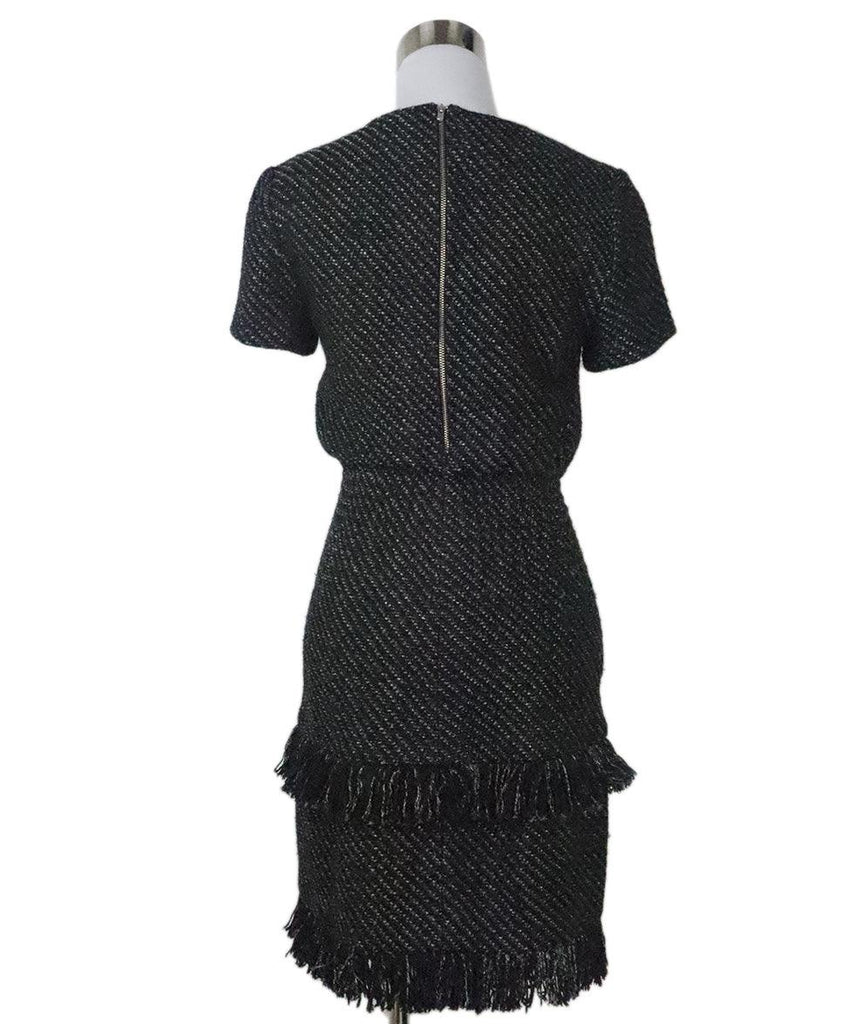 Maje Black & Silver Tweed Dress 2