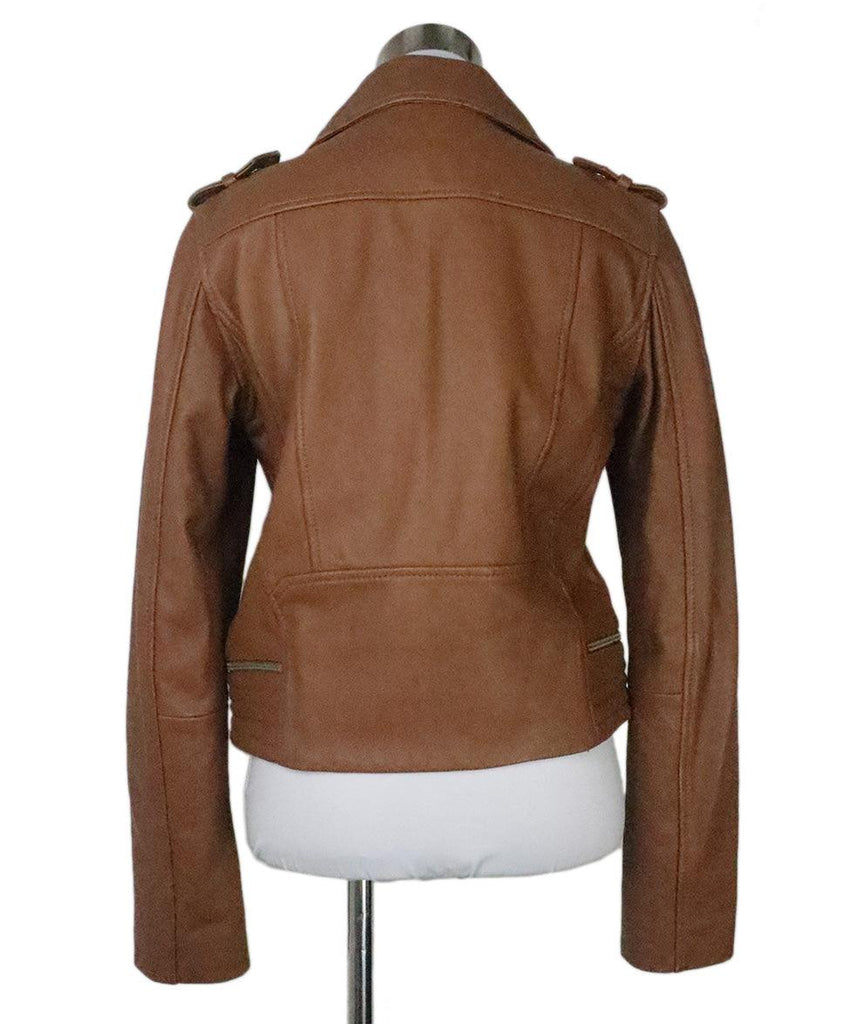 Maje Mocha Leather Jacket 2