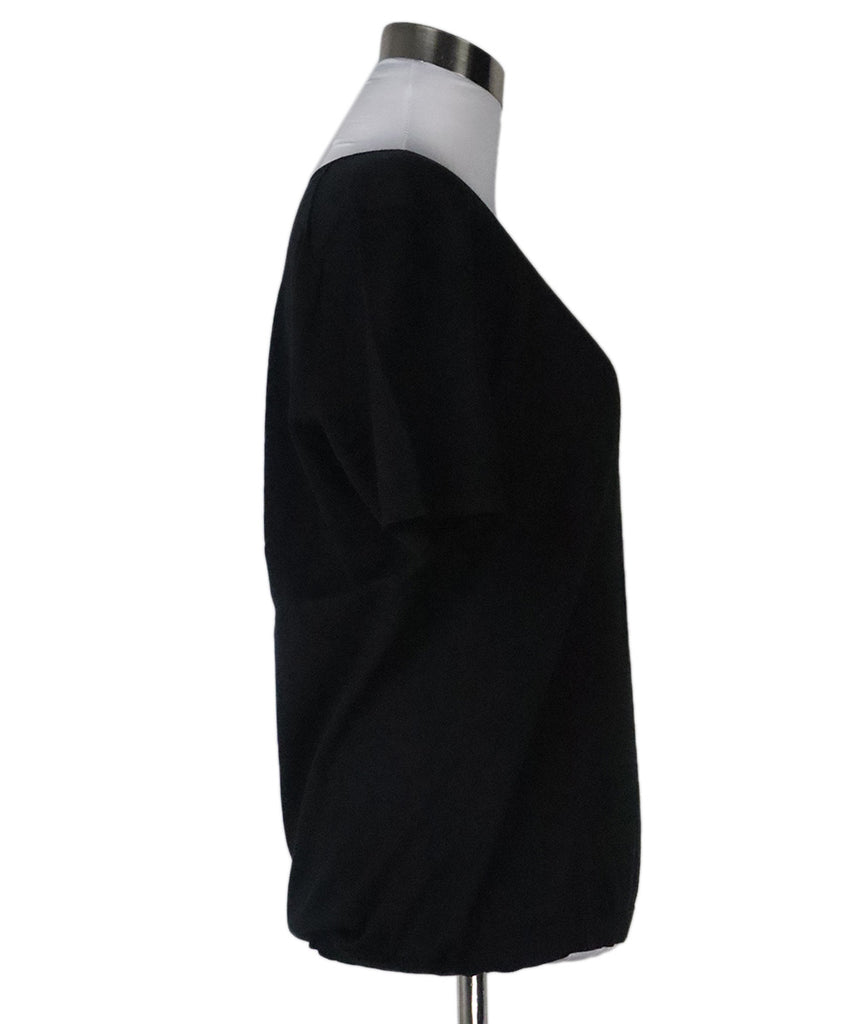 Malo Black Shortsleeve Cotton Crewneck 1