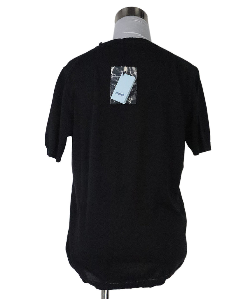 Malo Black Shortsleeve Cotton Crewneck 2