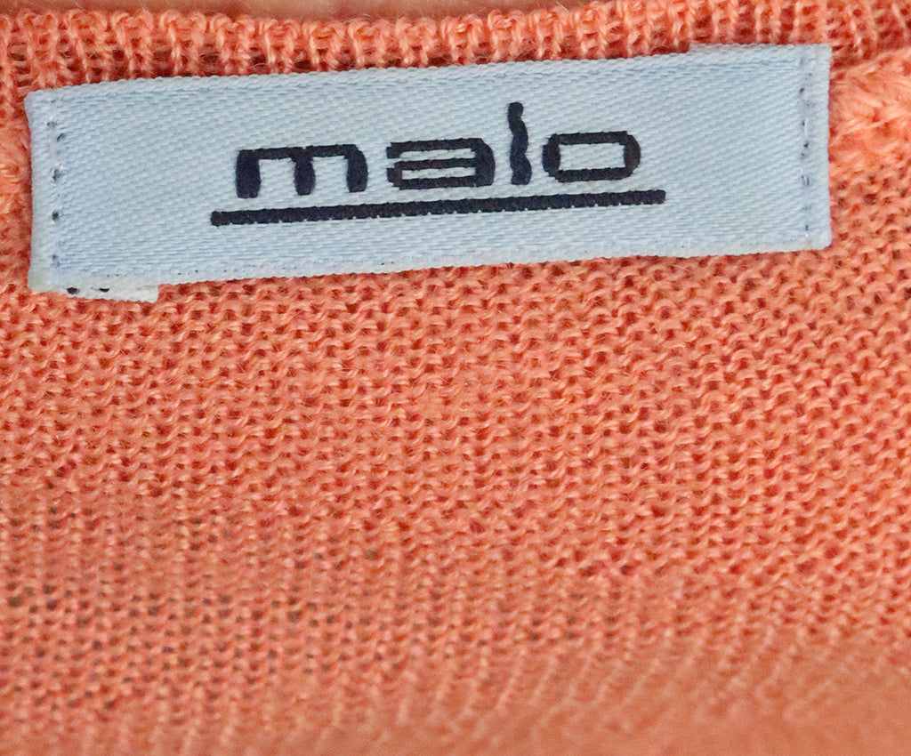 Malo Orange Cashmere Sweater 3