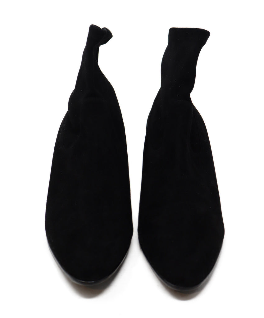 Manolo Blahnik Black Suede Booties 3