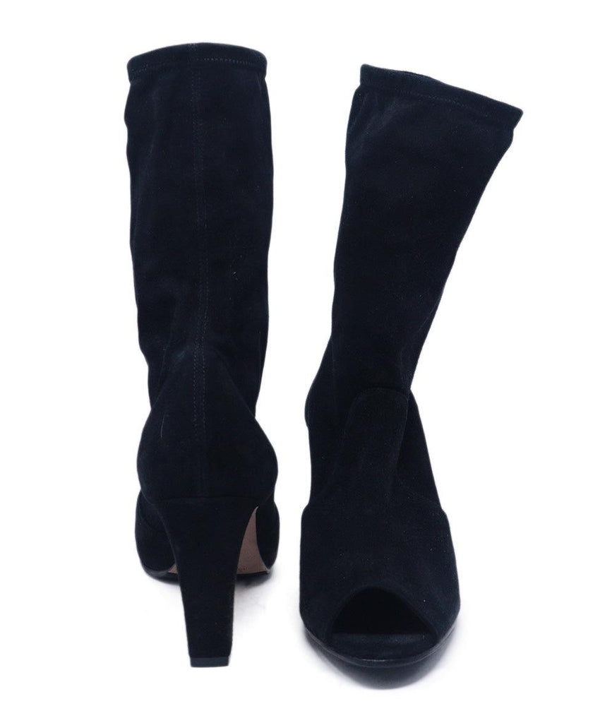 Manolo Blahnik Black Suede Booties 2