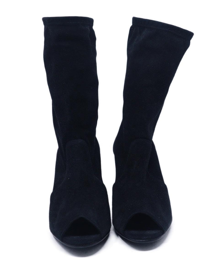 Manolo Blahnik Black Suede Booties 3