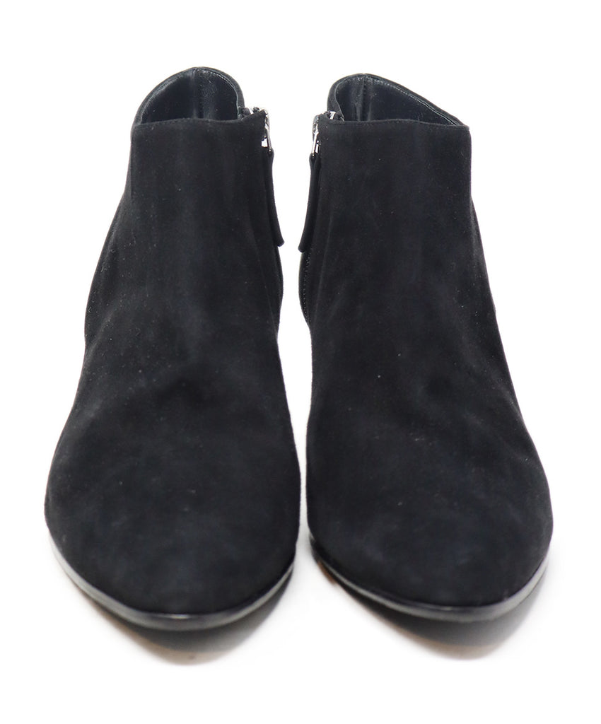 Manolo Blahnik Black Suede Booties 3