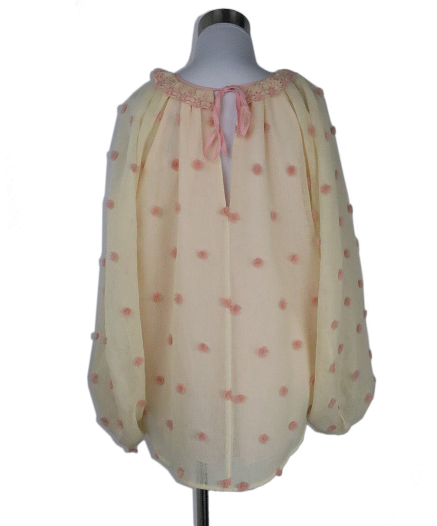 Manoush Cream & Pink Polka Dot Blouse 2