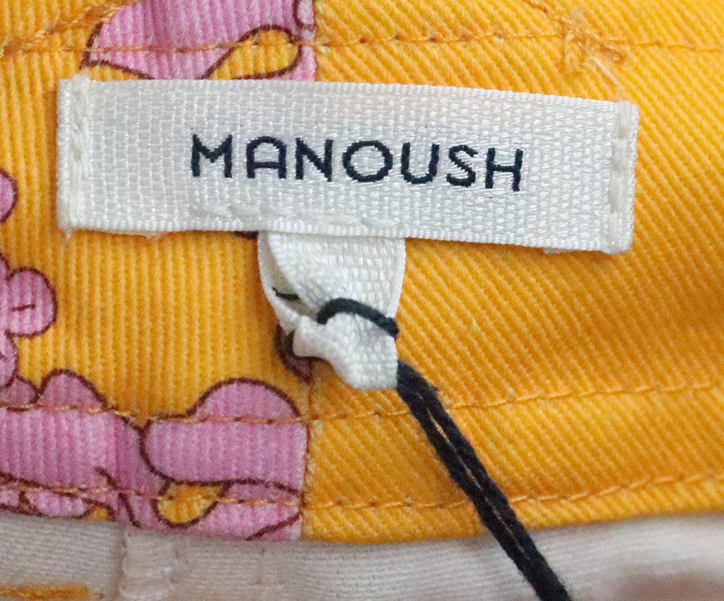 Manoush Orange & Pink Floral Pants 2