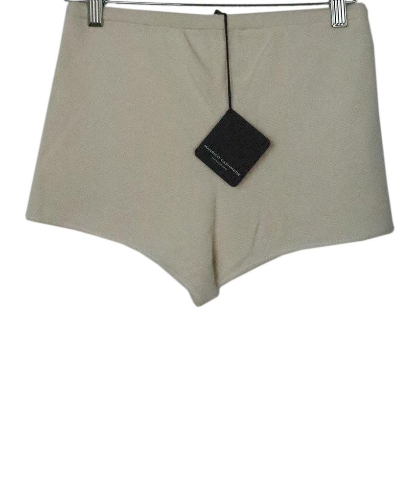 Manrico Ivory Cashmere Shorts 1