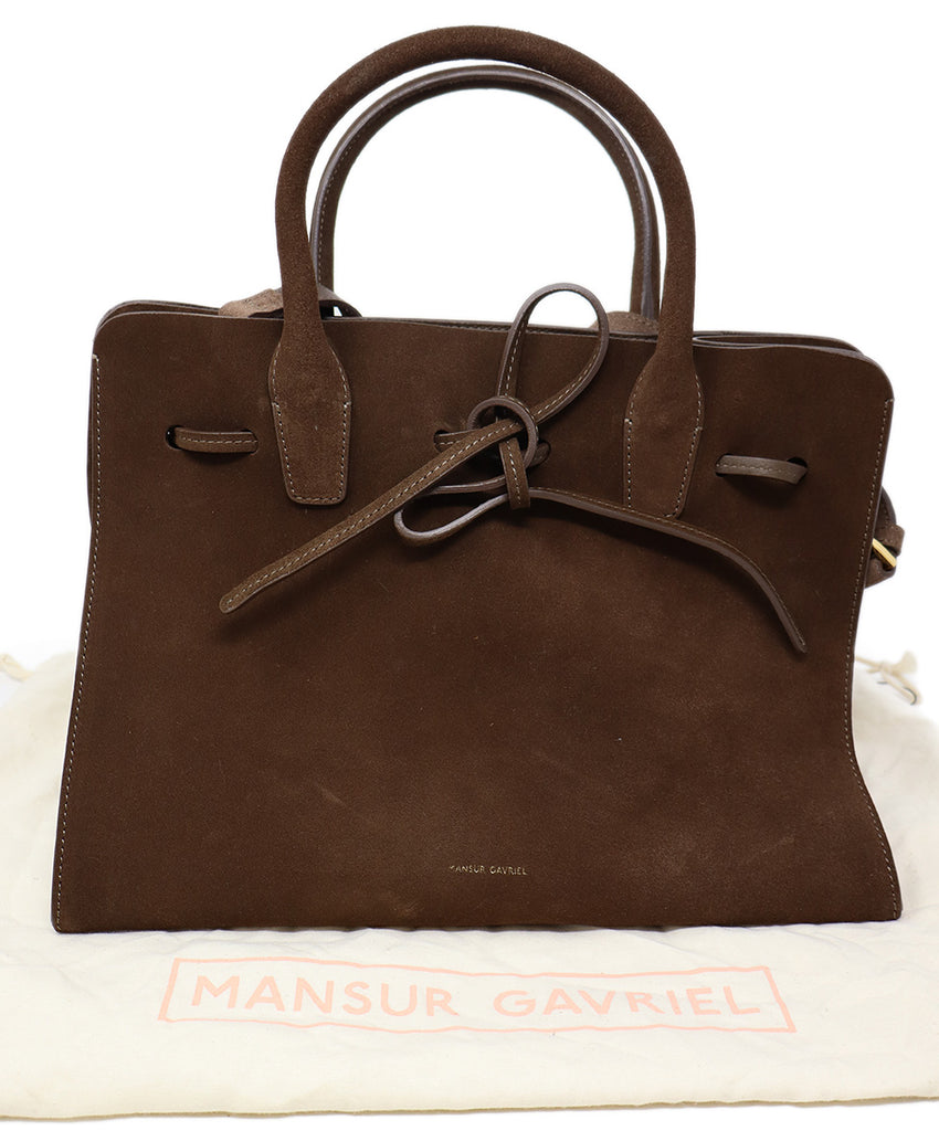 Mansur Gavriel Brown Suede Tote 5