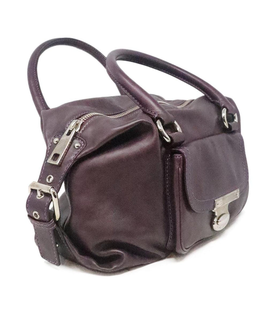 Marc Jacobs Purple Leather Satchel Bag 1