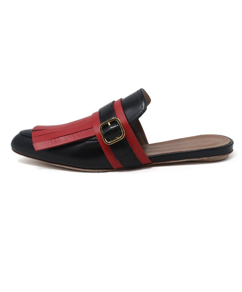 Marni Black & Red Leather Mules 1