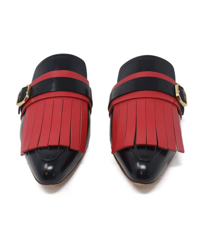 Marni Black & Red Leather Mules 3