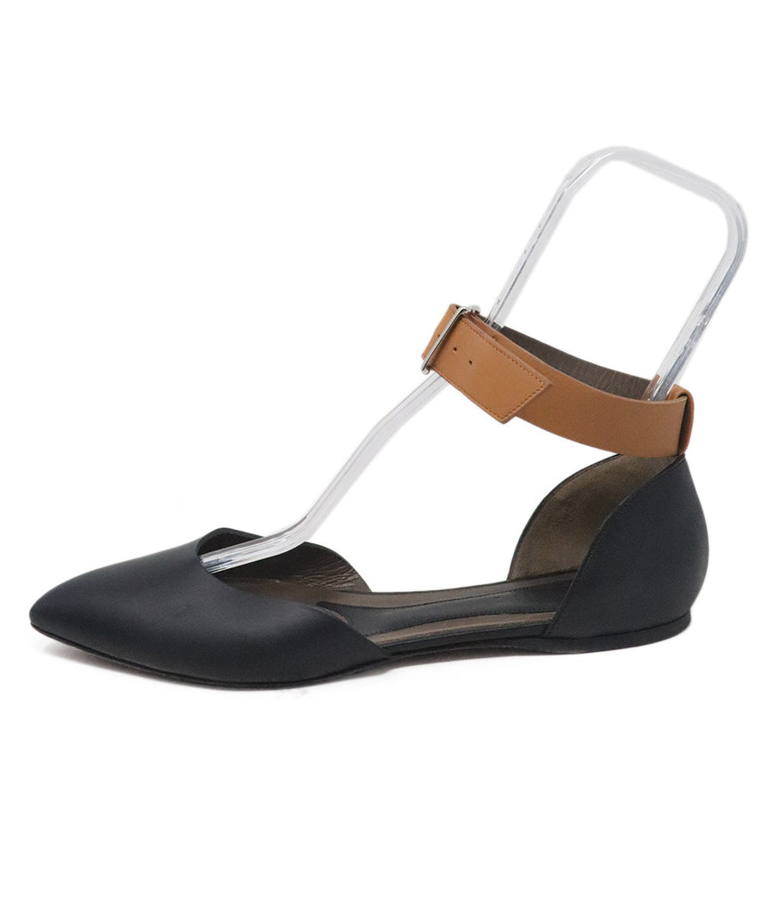 Marni Black & Tan Leather Flats 1