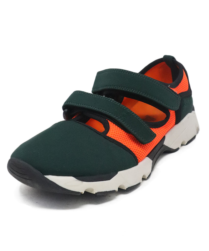 Marni Green & Orange Nylon Sneakers 