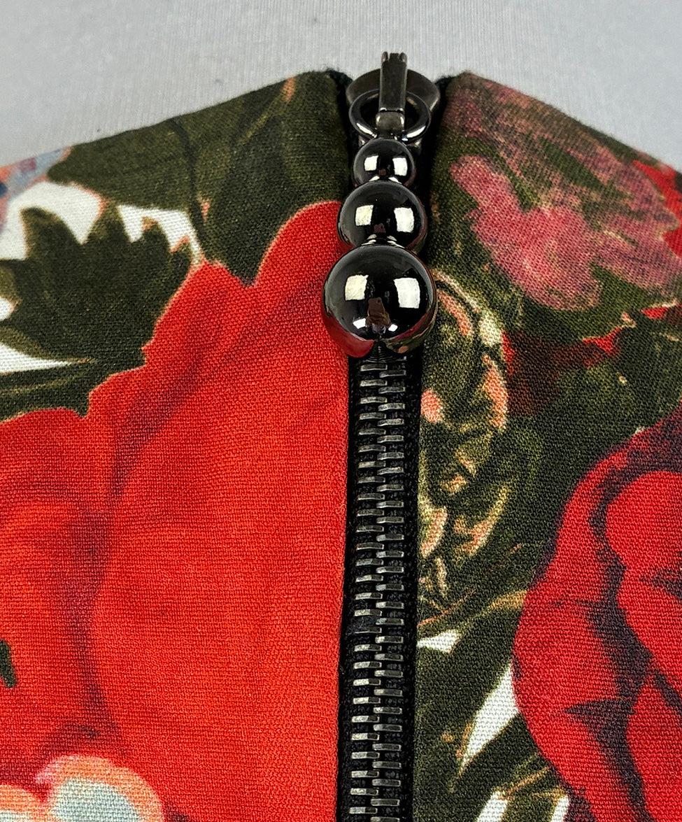 marni red dress Floral Print Mini Dress