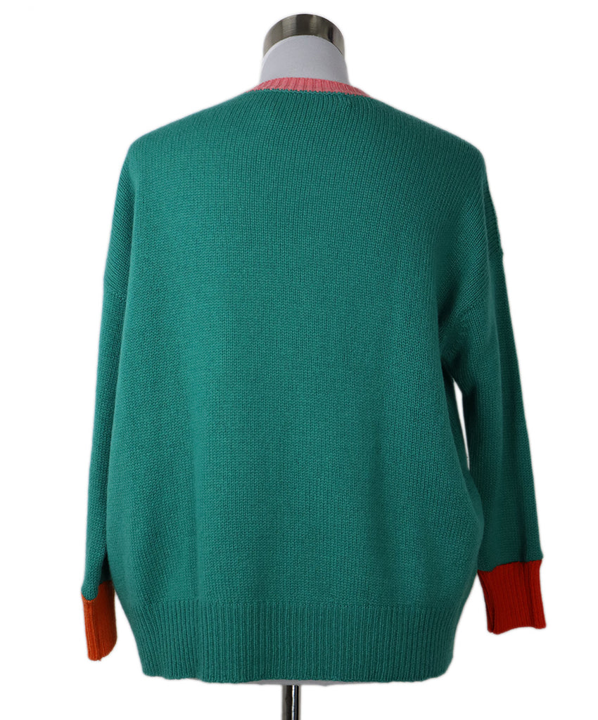 Marni Green & Pink Cashmere Sweater 2