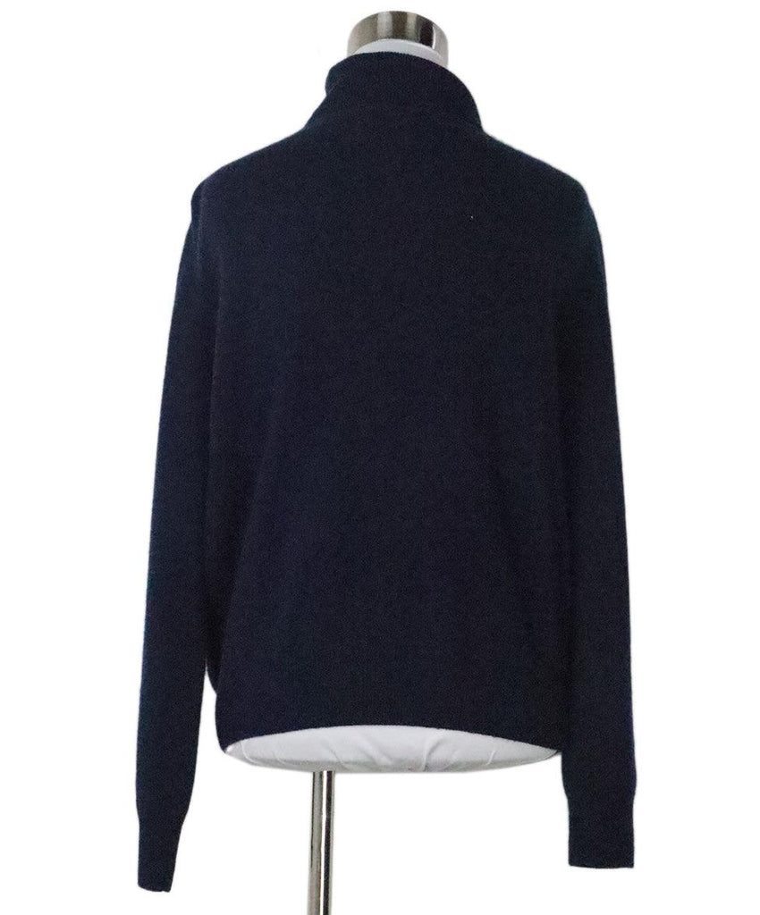 Mason Navy Cashmere & Black Lace Sweater 2