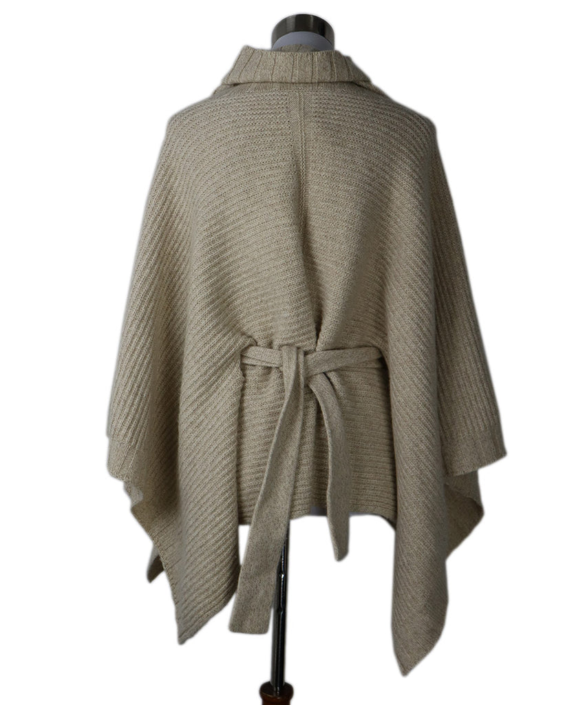 Max Mara Beige Wool & Cashmere Poncho 2